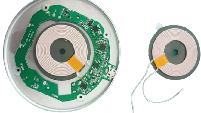 Bobina de carregamento sem fio com indutor de bobina de carregamento sem fio PCB